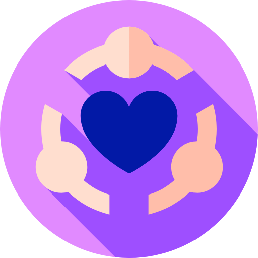 Cartoon love heart icon